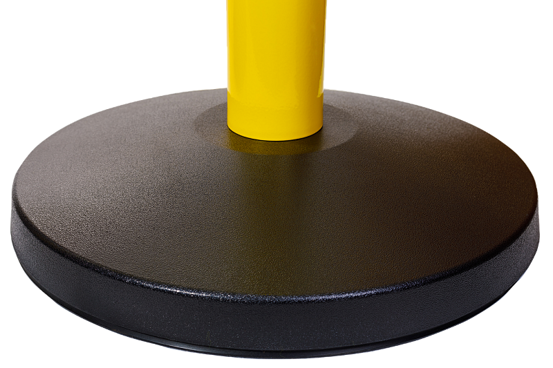 Основание имидж-стойки BarrierBelt® 511Y Желтой с двумя лентами